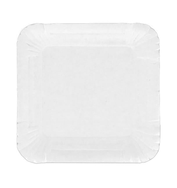 Bandeja de Carton Cuadrada Blanca 13x13 cm (1200 Uds) Bandeja de Carton Cuadrada Blanca 13x13 cm (1200 Uds)