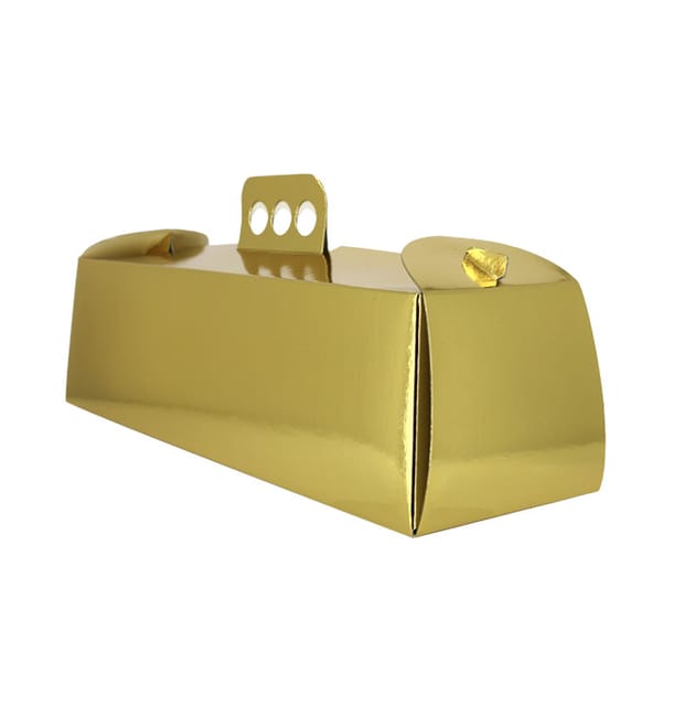 Caja de Carton Metalizada Oro Brazo 12,5x45,5x10,5 cm (50 Uds) Caja de Carton Metalizada Oro Brazo 12,5x45,5x10,5 cm (50 Uds)