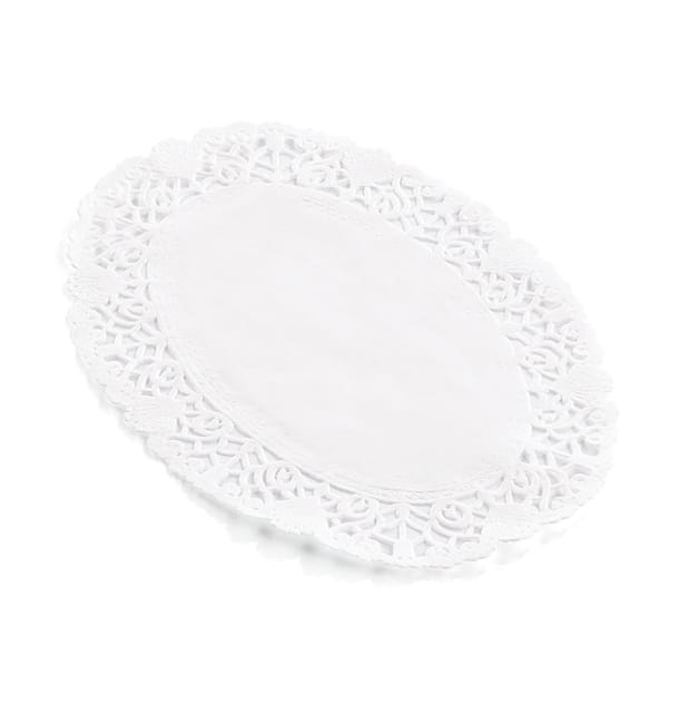 Rodal de Papel Calado Oval Blanco Litos 22x32cm (2000 Uds) Rodal de Papel Calado Oval Blanco Litos 22x32cm (2000 Uds)