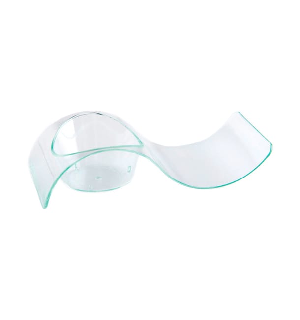 Plato Degustacion Water Green Ola 9,5x4,2cm (50 Uds) Plato Degustacion Water Green Ola 9,5x4,2cm (50 Uds)