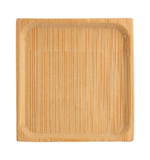 Plato Degustacion de Bambu Cuadrado 6x6cm (24 Uds) Plato Degustacion de Bambu Cuadrado 6x6cm (24 Uds)