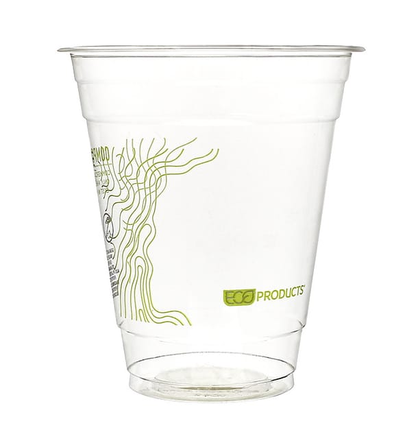 Vaso Almidón de Maíz PLA "Green Stripe" 355ml (1.000 Uds)