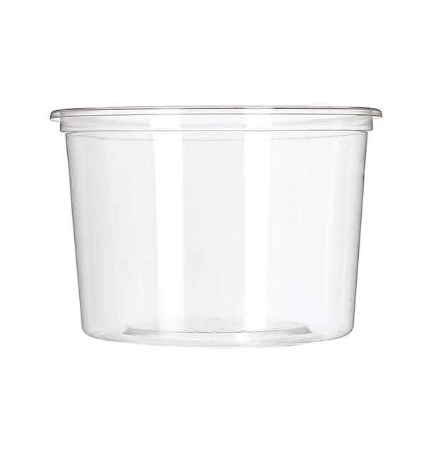 Tarrina Compostable PLA Transparente 480ml (50 Uds) Tarrina Compostable PLA Transparente 480ml (50 Uds)