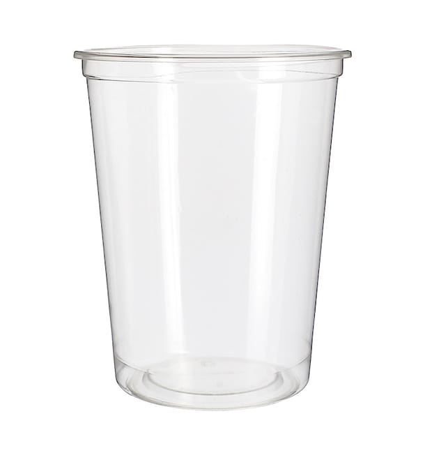 Tarrina Compostable PLA Transparente 960ml (50 Uds) Tarrina Compostable PLA Transparente 960ml (50 Uds)