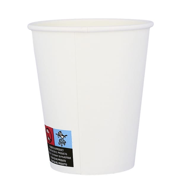 Vaso Cartón ECO 8 Oz/240ml Blanco Ø8cm (50 Uds) Vaso Cartón ECO 8 Oz/240ml Blanco Ø8cm (50 Uds)