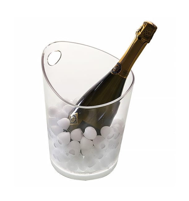 Cubitera Reutilizable SMMA Transparente para 1 Botella (6 Uds) Cubitera Reutilizable SMMA Transparente para 1 Botella (6 Uds)