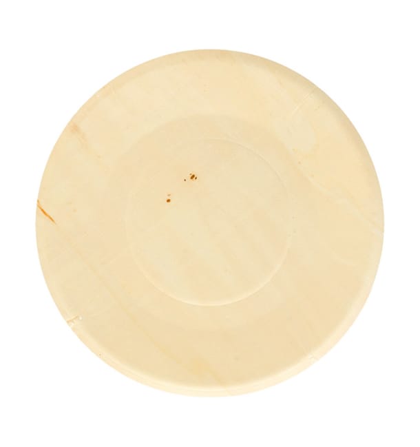 Plato de Madera Redondo Ø21,5cm (250 Uds) Plato de Madera Redondo Ø21,5cm (250 Uds)