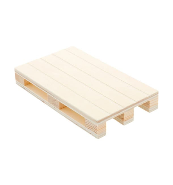 Bandeja Mini Palé de Madera 13x8x2cm (1 Ud) Bandeja Mini Palé de Madera 13x8x2cm (1 Ud)