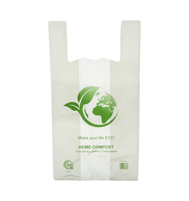 Bolsa Plastico Camiseta Bio Home Compost 55x60cm (100 Uds) Bolsa Plastico Camiseta Bio Home Compost 55x60cm (100 Uds)