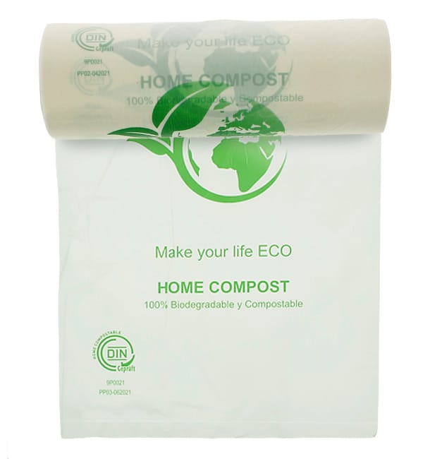 Bolsas compostables con cierre zip 40 μm
