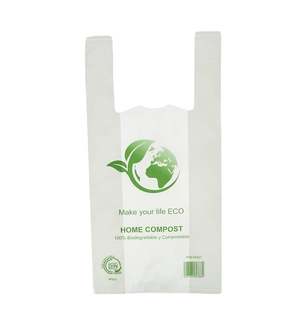 Bolsas compostables con cierre zip 40 μm