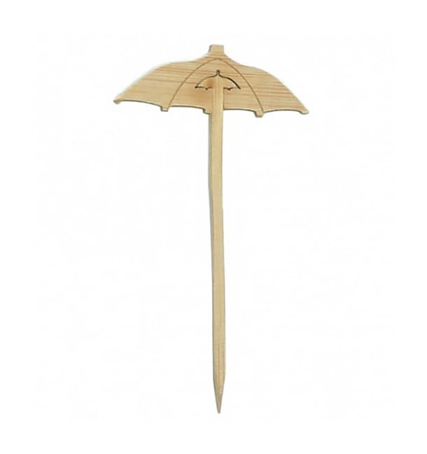 Pinchos de Bambu Decorados Sombrilla 90 mm (100 Uds) Pinchos de Bambu Decorados Sombrilla 90 mm (100 Uds)
