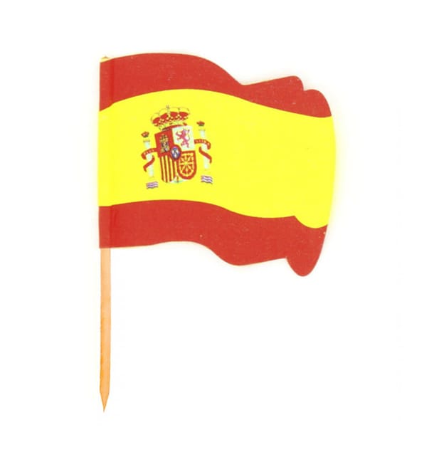 Pinchos Banderita "España" 65mm (144 Uds)