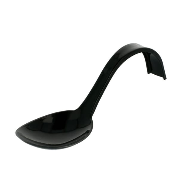 Cuchara Degustacion Asa Curva Negra 130 mm (500 uds) Cuchara Degustacion Asa Curva Negra 130 mm (500 uds)