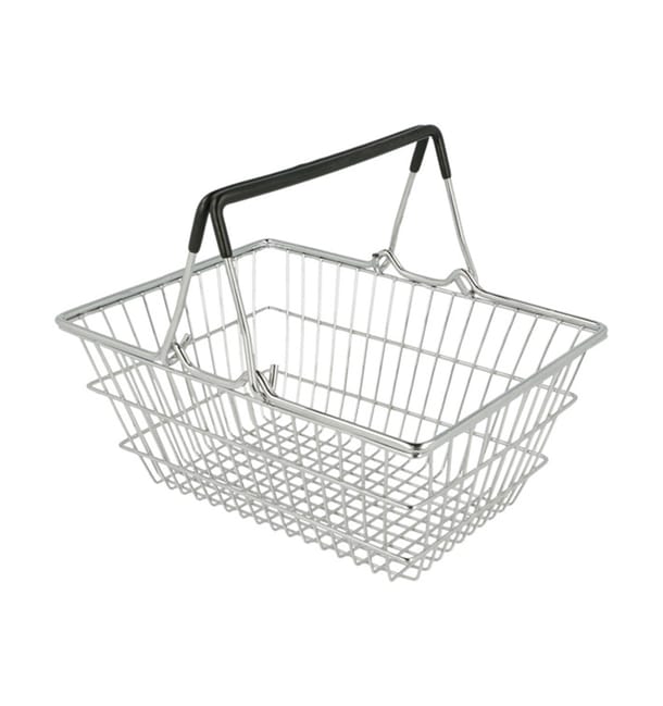 Mini Cesta de Compra de Acero 18,5x13,5x9cm (1 Ud) Mini Cesta de Compra de Acero 18,5x13,5x9cm (1 Ud)