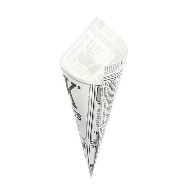 Cono de Papel Antigrasa Times 160mm 40g (2000 Uds) Cono de Papel Antigrasa Times 160mm 40g (2000 Uds)