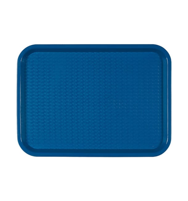 Bandeja de Plastico Fast Food Azul 27,5x35,5cm (24 Uds) Bandeja de Plastico Fast Food Azul 27,5x35,5cm (24 Uds)