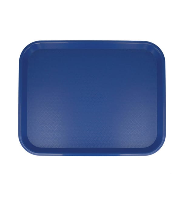 Bandeja de Plastico Fast Food Azul 35,5x45,3cm (1 Ud) Bandeja de Plastico Fast Food Azul 35,5x45,3cm (1 Ud)