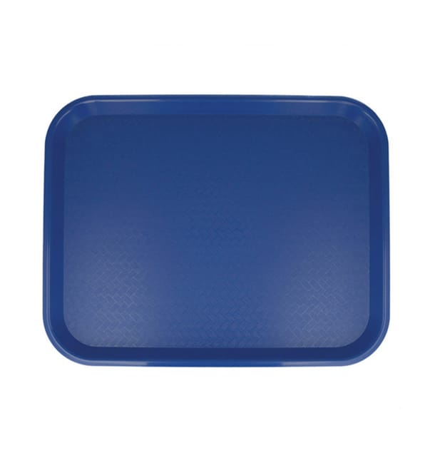 Bandeja de Plastico Fast Food Azul 35,5x45,3cm (12 Uds)