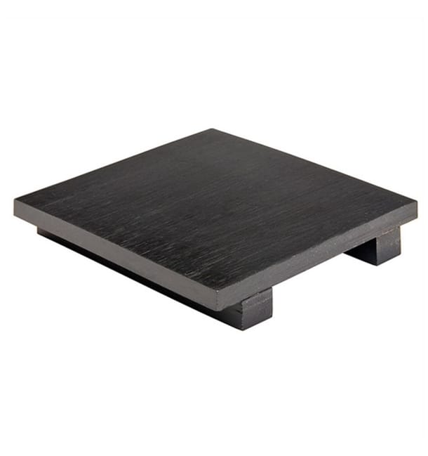 Bandeja de Bambú Negro para Sushi 15x15x2,5cm (40 Uds) Bandeja de Bambú Negro para Sushi 15x15x2,5cm (40 Uds)