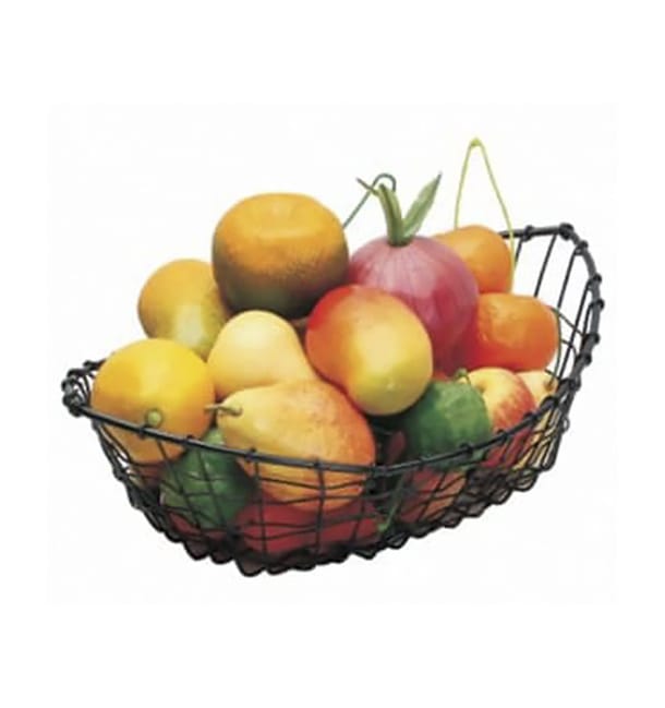 Cesta Barco de Acero Negro 380x240x80mm (6 Uds) Cesta Barco de Acero Negro 380x240x80mm (6 Uds)