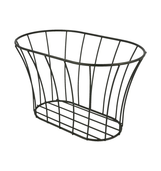Cesta Ovalado de Acero Negro 210x127x127 (1 Ud) Cesta Ovalado de Acero Negro 210x127x127 (1 Ud)