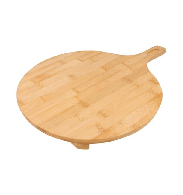 Bandeja Redonda con Asa de Bambu Ø35x2,5cm (1 Ud) Bandeja Redonda con Asa de Bambu Ø35x2,5cm (1 Ud)