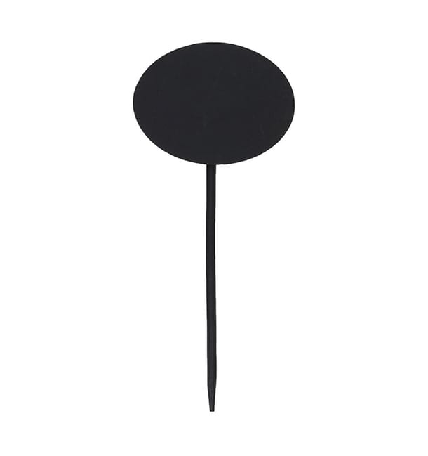 Pinchos de Bambu Pizarra Oval 8x6x18cm (5 Uds) Pinchos de Bambu Pizarra Oval 8x6x18cm (5 Uds)