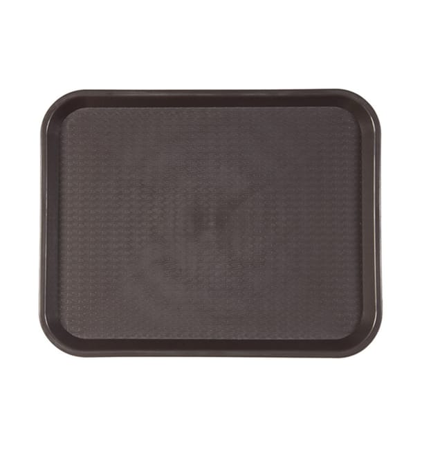 Bandeja de Plastico Fast Food Chocolate 35,5x45,3cm (1 Ud) Bandeja de Plastico Fast Food Chocolate 35,5x45,3cm (1 Ud)