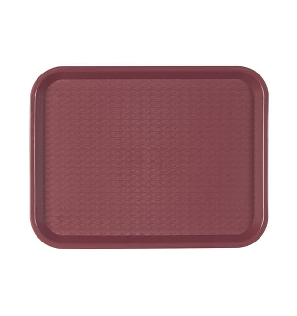 Bandeja de Plastico Fast Food Burdeos 35,5x45,3cm (1 Ud) Bandeja de Plastico Fast Food Burdeos 35,5x45,3cm (1 Ud)