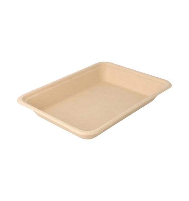 Bandeja de Caña de Azucar Natural 196x147x27mm (50 Uds) Bandeja de Caña de Azucar Natural 196x147x27mm (50 Uds)