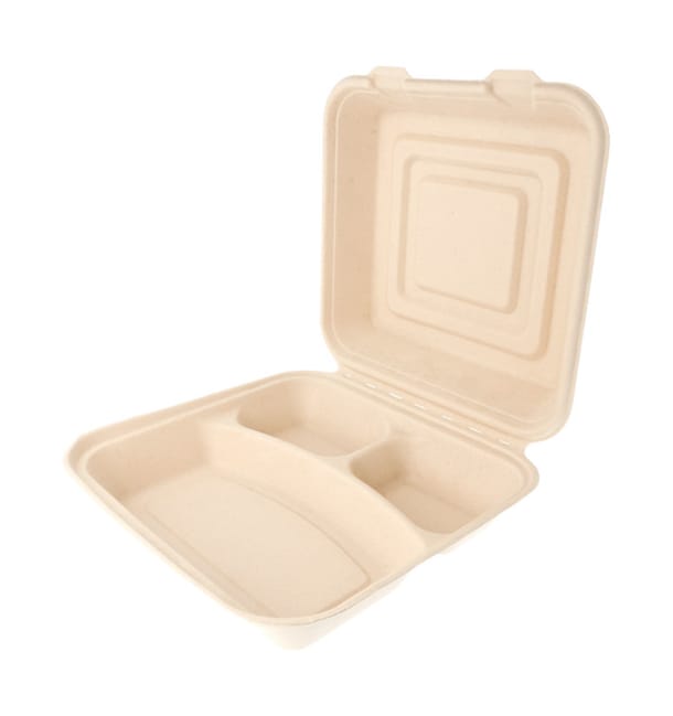 Envase MenuBox Caña Azúcar 3C 250x250x75mm (50 Uds) Envase MenuBox Caña Azúcar 3C 250x250x75mm (50 Uds)