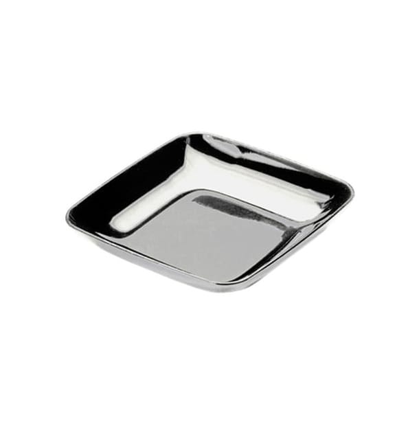 Plato Plastico Degustacion Plata 6x6x1 cm Plato Plastico Degustacion Plata 6x6x1 cm