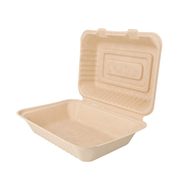 Envase MenuBox Caña Azúcar Natural 225x165x64mm (50 Uds) Envase MenuBox Caña Azúcar Natural 225x165x64mm (50 Uds)
