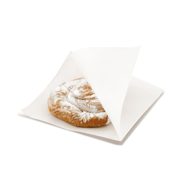 Bolsa Antigrasa Abierta 2L 12x12,2cm Blanco (100 Uds) Bolsa Antigrasa Abierta 2L 12x12,2cm Blanco (100 Uds)