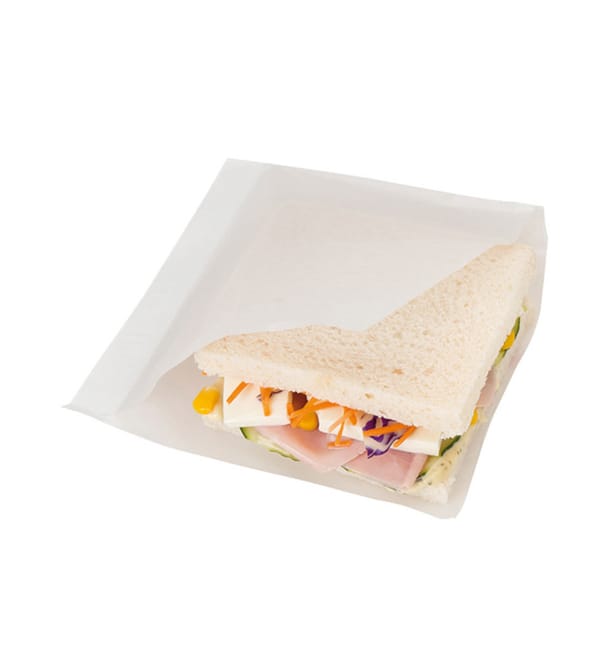 Bolsa Antigrasa Abierta 2L 15 x15,2cm Blanco (4000 Uds) Bolsa Antigrasa Abierta 2L 15 x15,2cm Blanco (4000 Uds)