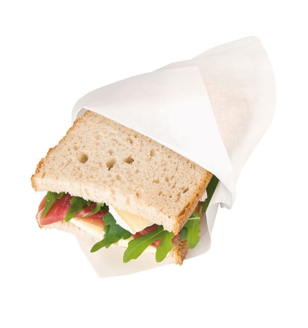 Bolsa Antigrasa Abierta 2L 18x18,2cm Blanco (100 Uds) Bolsa Antigrasa Abierta 2L 18x18,2cm Blanco (100 Uds)
