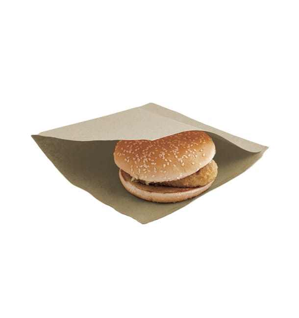 Bolsa Antigrasa Abierta 2L 18x18,2cm Natural (100 Uds) Bolsa Antigrasa Abierta 2L 18x18,2cm Natural (100 Uds)
