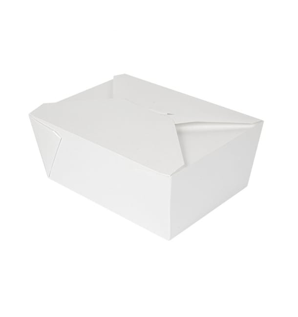 Caja Carton Americana Blanca 19,7x14x9cm 2880ml (50 Uds) Caja Carton Americana Blanca 19,7x14x9cm 2880ml (50 Uds)