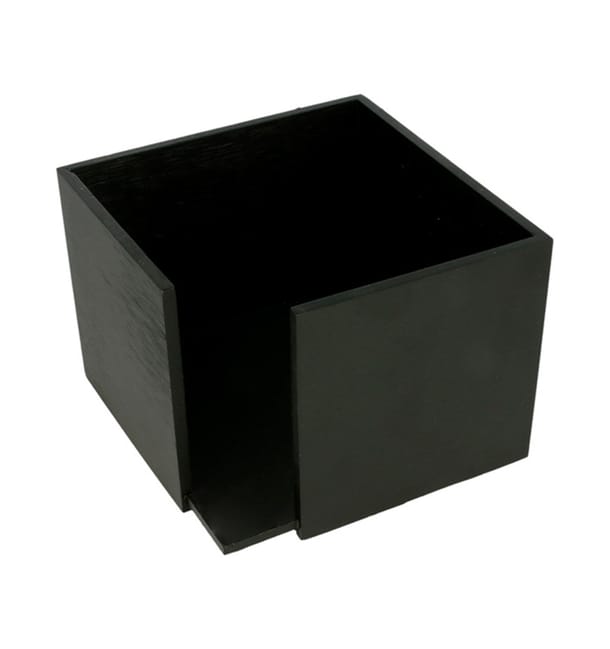 Servilletero Cocktail de Bambú Negro 13,5x13,5x10cm (1 Ud) Servilletero Cocktail de Bambú Negro 13,5x13,5x10cm (1 Ud)