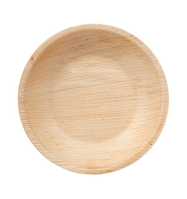 Plato Redondo Hoja de Palma Ø12,5x2cm (25 Uds) Plato Redondo Hoja de Palma Ø12,5x2cm (25 Uds)