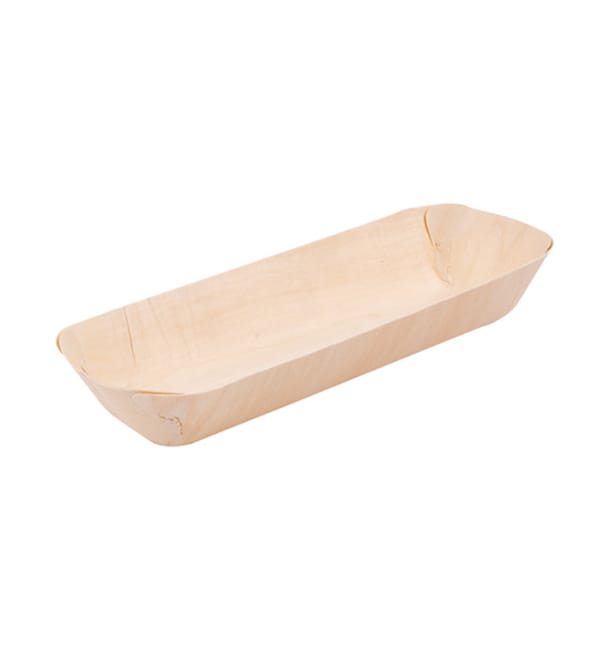 Barquilla de Madera Rectangular 19,5x7,5x2,7cm (50 Uds) Barquilla de Madera Rectangular 19,5x7,5x2,7cm (50 Uds)
