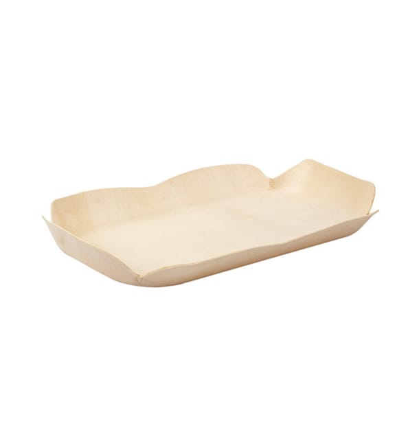 Barquilla de Madera Rectangular 16,5x11x2 cm (200 Uds) Barquilla de Madera Rectangular 16,5x11x2 cm (200 Uds)