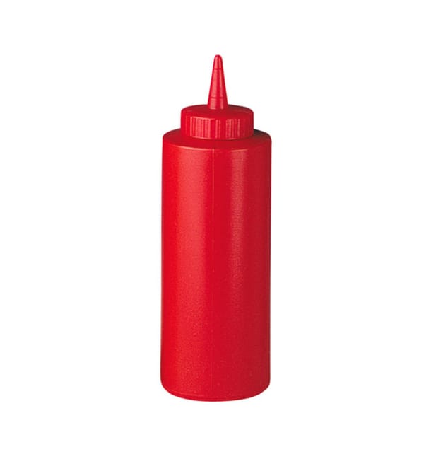 Peras para Salsas Plástico Rojo 360ml (6 Uds) Peras para Salsas Plástico Rojo 360ml (6 Uds)