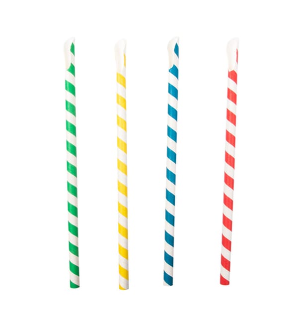 Pajita Cuchara Papel Surtido Ø8mm 21cm (100 Uds) Pajita Cuchara Papel Surtido Ø8mm 21cm (100 Uds)
