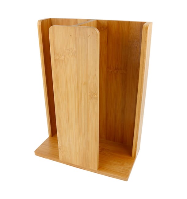 Organizador de Vasos y Tapas de Bambú 23x12x30cm (1 Ud) Organizador de Vasos y Tapas de Bambú 23x12x30cm (1 Ud)