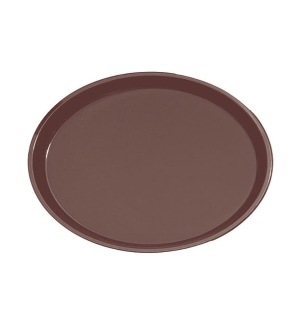 Bandeja PP Oval Antideslizante Marrón 67,0x55,5cm (6 Uds) Bandeja PP Oval Antideslizante Marrón 67,0x55,5cm (6 Uds)