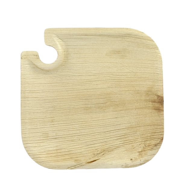 Plato de Hoja de Palma con Soporte 21x21x1,5cm (200 Uds) Plato de Hoja de Palma con Soporte 21x21x1,5cm (200 Uds)