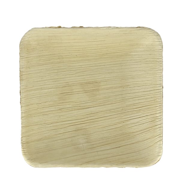 Mini Plato Cuadrado Hoja de Palma 10x10x2,5cm (200 Uds) Mini Plato Cuadrado Hoja de Palma 10x10x2,5cm (200 Uds)