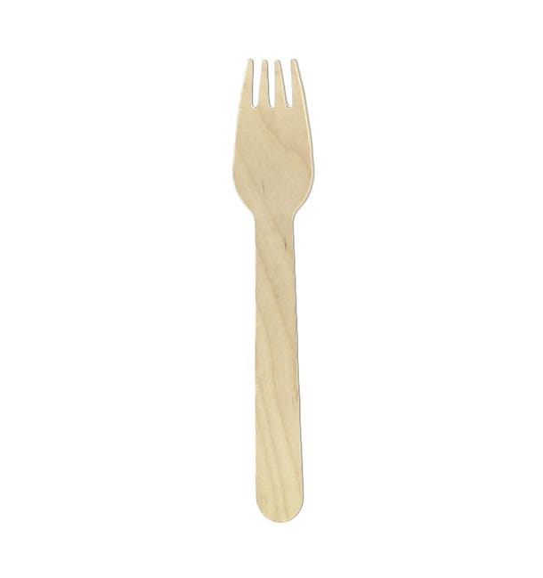 Tenedor de Madera Eco 16cm (1.000 Uds) Tenedor de Madera Eco 16cm (1.000 Uds)